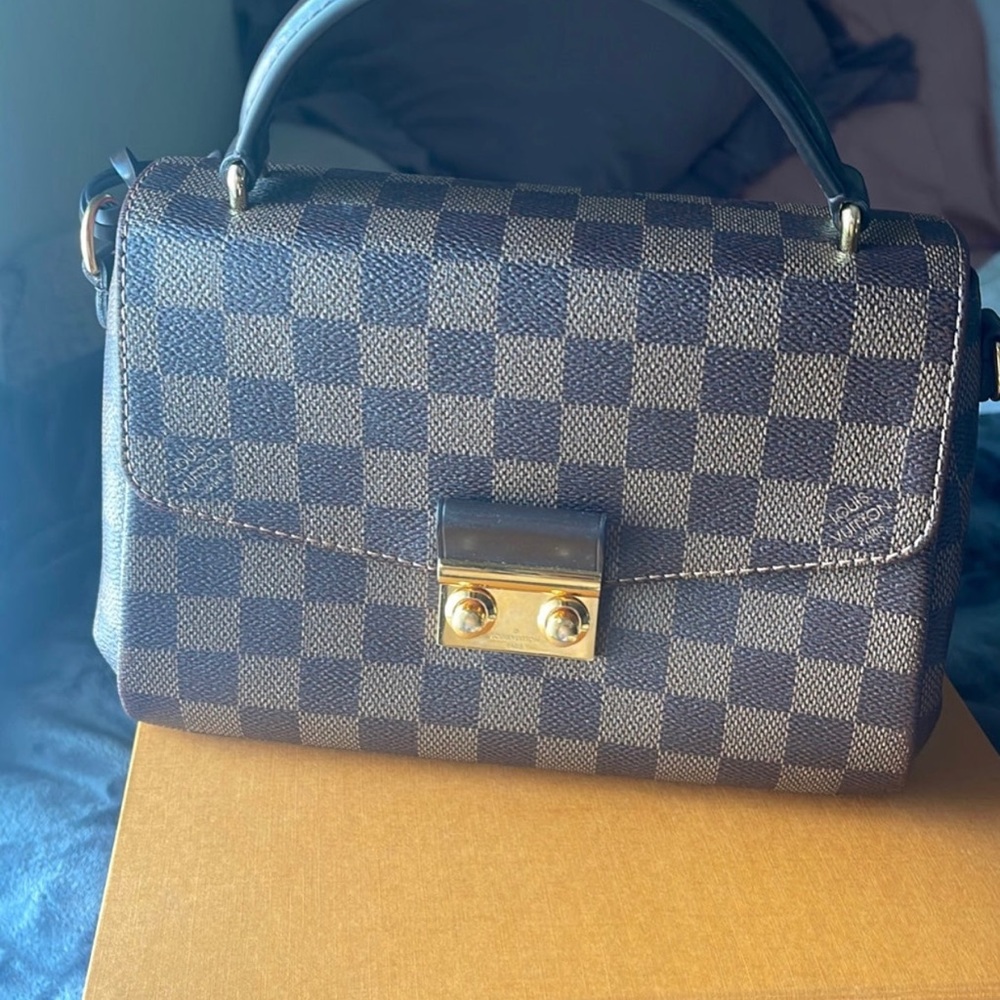 Louis Vuitton Brown Checkered Crossbody Bag - Picture 2 of 13
